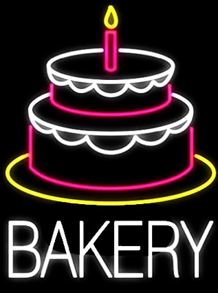 Bakery Cake Neon Sign